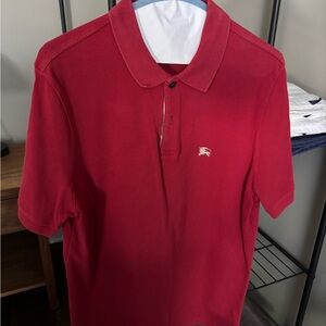 Burberry Vibrant Red Polo Shirt